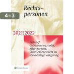 Rechtspersonen 2021/2022 9789013164930, Boeken, Verzenden, Gelezen