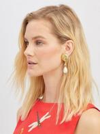 Oscar De La Renta - Verguld - Oorbellen - Shell Scallop, Antiek en Kunst
