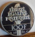Frankrijk. 100 Francs 1986 Liberté. Piéfort en argent, BE