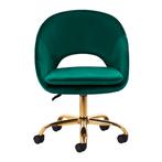 Draaistoel op wielen Groen 4Rico QS-MF18G (Diverse stoelen), Verzenden, Nieuw