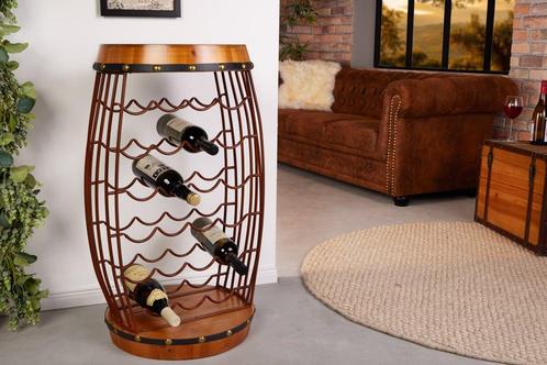 Design wijnrek BODEGA 80cm grenenhouten wijnvatenrek 23, Huis en Inrichting, Woonaccessoires | Wijnrekken, Ophalen of Verzenden