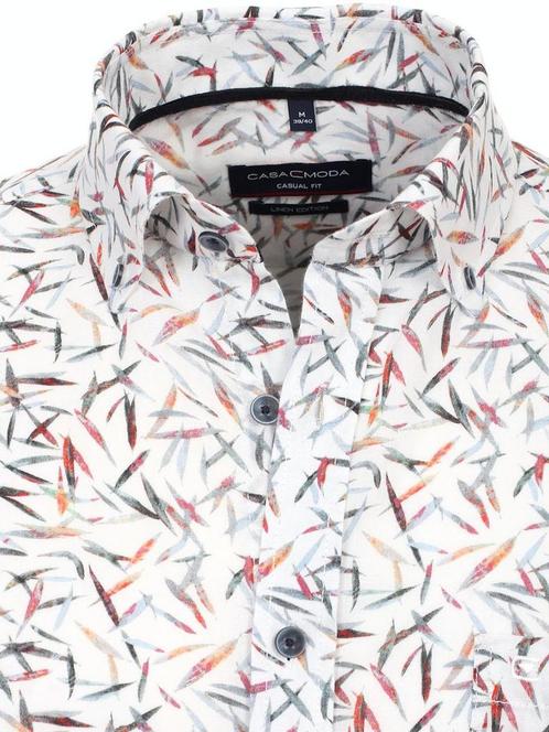 Casa Moda Overhemd Bio Katoen En Linnen Met Motief, Kleding | Heren, Overhemden, Groen, Nieuw, Verzenden