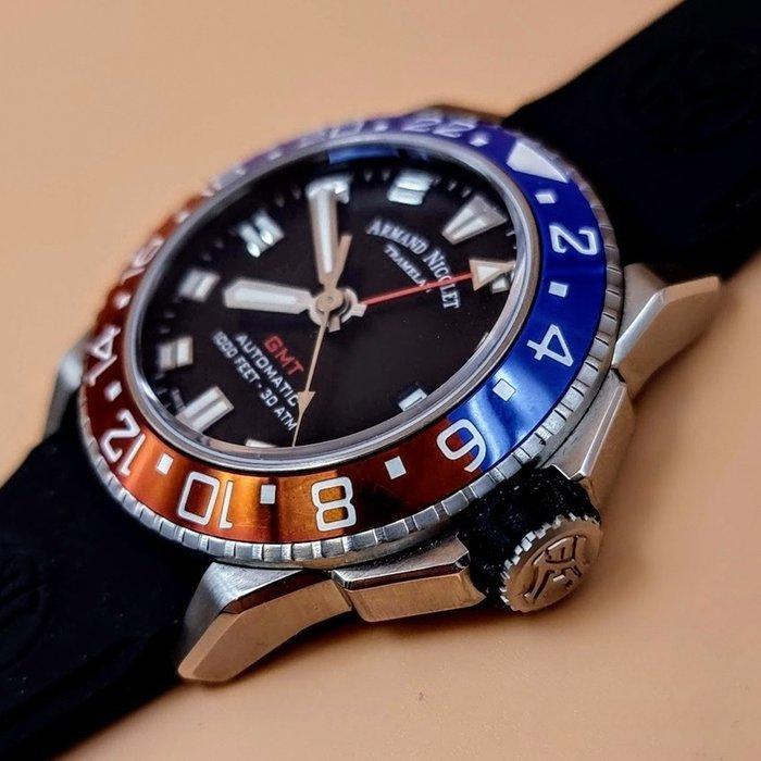 Armand Nicolet - JS9-41 GMT - A487BGN-NR-GG2710N - Heren -, Sieraden, Tassen en Uiterlijk, Horloges | Heren