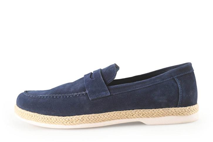 Vertice Instappers in maat 44 Blauw | 15% korting, Kleding | Heren, Schoenen, Blauw, Zo goed als nieuw, Overige typen, Verzenden