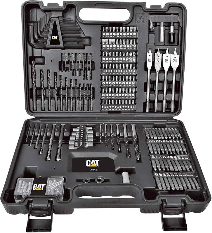 CAT CATERPILLAR DA01903 - 201-delige boor- en, Doe-het-zelf en Verbouw, Gereedschap | Handgereedschap, Verzenden