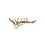 Gouden vintage broche met parel 14 krt, Sieraden, Tassen en Uiterlijk, Broches, Ophalen of Verzenden, Nieuw