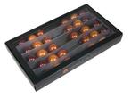 Kerstballen 4 cm. op lange draad caramel brown doos 30st –, Ophalen of Verzenden, Nieuw