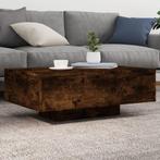 vidaXL Salontafel met LED-verlichting 85x55x31 cm gerookt, Huis en Inrichting, Tafels | Salontafels, 50 tot 100 cm, Verzenden