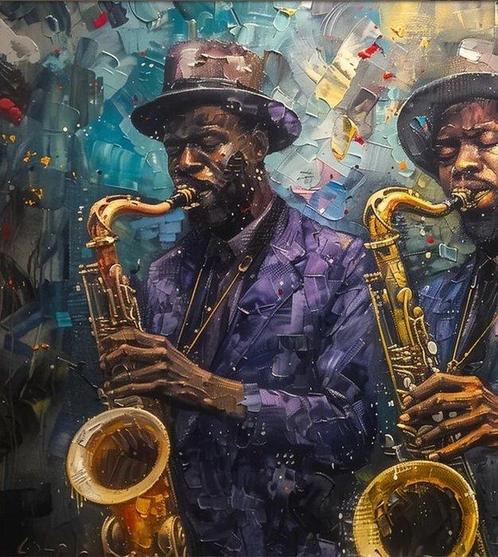 CARCANVAS_IT - The joy of sax music, Antiek en Kunst, Curiosa en Brocante