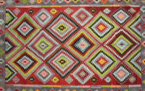 Usak - Kelim - 308 cm - 202 cm, Antiek en Kunst, Kunst | Designobjecten