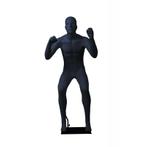 Abstract Etalagepop Heer Ski Houding SKI01M zwart
