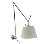 Artemide Tolomeo Mega Parete, frame aluminium/lampenkap perk, Huis en Inrichting, Lampen | Wandlampen, Verzenden, Nieuw