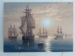 Karpenko Vitalii (1963) - Seascape with ships, Antiek en Kunst