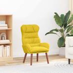 vidaXL Ontspanningsstoel Geel 69 x 74 x 93 cm Fluweel, Huis en Inrichting, Fauteuils, Verzenden, Nieuw