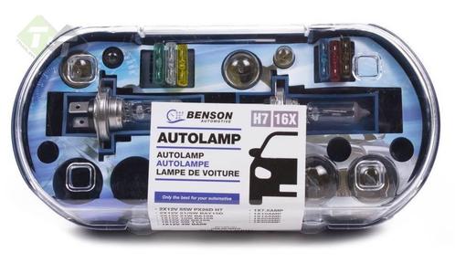 H7 Lampenset - 16 Delig - Autolamp Set - Benson, Auto-onderdelen, Verlichting, Nieuw, Universele onderdelen, Ophalen of Verzenden