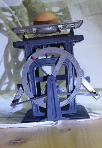 Bilatérale - incubation - Ponterstok - weegt eieren - Staal, Antiek en Kunst, Curiosa en Brocante