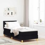 vidaXL Boxspring bed met matras met hoofdeinde Zwart 80 x, Verzenden, Nieuw, Zwart, Stof