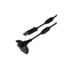 Microsoft Xbox 360 Oplaadkabel Controller Zwart (Play & C..., Spelcomputers en Games, Spelcomputers | Xbox 360, Ophalen of Verzenden