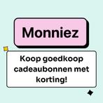 Koop goedkope cadeaubonnen met 100% garantie - Monniez, Tickets en Kaartjes, Kortingen en Cadeaubonnen, Eén persoon, Cadeaubon