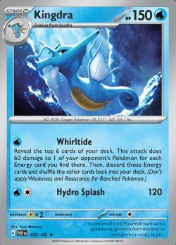 Kingdra 032/182 holo Paradox Rift, Hobby en Vrije tijd, Verzamelkaartspellen | Pokémon, Losse kaart, Nieuw, Foil, Ophalen of Verzenden