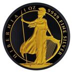 Niue. 2 Dollars 2024 1 oz Niue Hibernia Black Platinum 24k