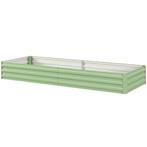 TRUUSK Verhoogd Bed Van Staal, 241 X 90,5 X 30 Cm Plantenbak, Tuin en Terras, Bloembakken en Plantenbakken, Verzenden, Nieuw