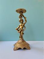 Figuur - Cherub Candlestick Roccoco style - Brons, Antiek en Kunst