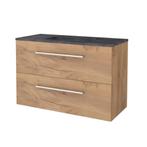 Badmeubelset BWS Salt 100x46cm Met Grepen 2 Lades Met, Ophalen of Verzenden, Nieuw, Chroom, Bad