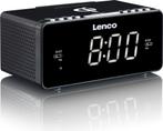Wekkerradio - Digitale wekker - Alarmklok - Zwart - Lenco •, Huis en Inrichting, Woonaccessoires | Klokken, Verzenden, Zo goed als nieuw