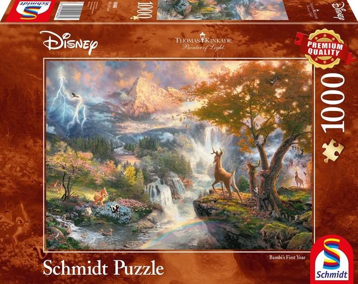 Disney - Bambi Puzzel (1000 stukjes) | Schmidt - Puzzels, Hobby en Vrije tijd, Denksport en Puzzels, Nieuw, Verzenden