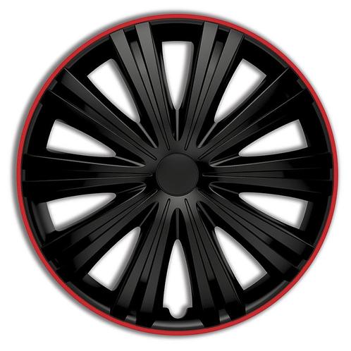 Wieldoppen  Giga R 14-inch zwart/rood, Auto diversen, Wieldoppen, Verzenden