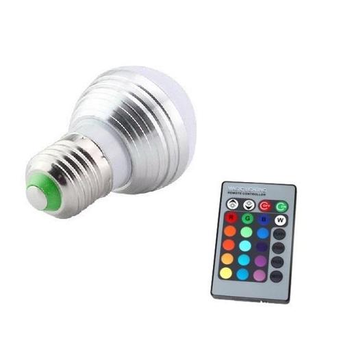 LED Bollamp RGB - 3 Watt - E27, Huis en Inrichting, Lampen | Losse lampen, Nieuw, Ophalen of Verzenden