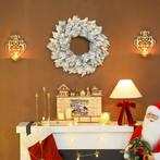 Kerstkrans Met LED-lichtslinger, Dennenappels, Deurkrans Gro, Diversen, Verzenden, Nieuw