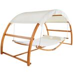 Hangmat Locarno voor 2 personen 328x160x171,5cm - teak, Verzenden, Nieuw
