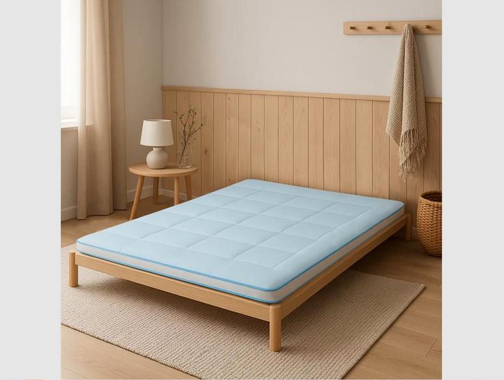 2dekans | Zydante Cooling Topper - 90 x 200 cm - Afneembare, Huis en Inrichting, Slaapkamer | Matrassen en Bedbodems, Zo goed als nieuw