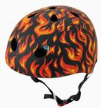 Kiddimoto Kinder Fietshelm Flames Medium, Nieuw