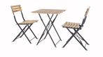 Bistro Balkonset 3-delige Tafel +2 Stoelen Acaciahout 100%, Tuin en Terras, Verzenden, Nieuw