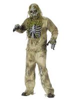 Kostuum Zombie Moeras Skelet Pak The Walking Dead Zombiepak, Nieuw, Carnaval, Ophalen of Verzenden, Kleding