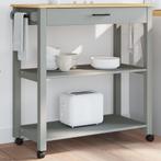 vidaXL Keukentrolley MONZA 84x40x90 cm massief grenenhout, Verzenden, Nieuw