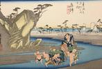 Uit de serie: de 53 rustplaatsen van de Tokaido; Okitsu -