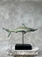 sculptuur, NO RESERVE PRICE - Bronze patinated Hammerhead, Antiek en Kunst