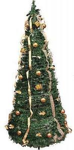 kerstboom Tree-in-a-box GROEN met DECO in GOUD 1.80 cm hoog, Diversen, Ophalen of Verzenden, Nieuw