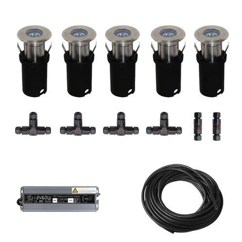 5x LED inbouw spot - 12V - 3 watt - 51mm - complete set, Tuin en Terras, Overige Tuin en Terras, Nieuw, Ophalen of Verzenden