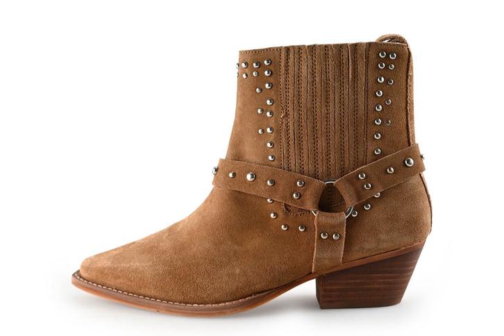 Sacha Enkellaarzen in maat 39 Cognac | 10% korting, Kleding | Dames, Schoenen, Overige kleuren, Zo goed als nieuw, Lage of Enkellaarzen