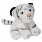 Pluche zittende witte tijger knuffeldier 15cm - Knuffel ti.., Nieuw, Verzenden