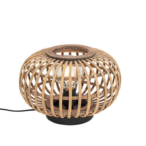 Oosterse tafellamp bamboe - Amira, Huis en Inrichting, Lampen | Tafellampen
