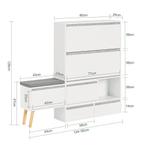 2dekans | SoBuy Schoenen Opbergkast - Hout - Met 1 -, Huis en Inrichting, Ophalen of Verzenden, Zo goed als nieuw