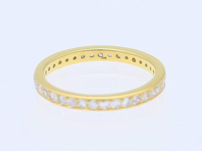 Ring - 14 karaat Geel goud Diamant (Natuurlijk) - Diamond, Sieraden, Tassen en Uiterlijk, Ringen