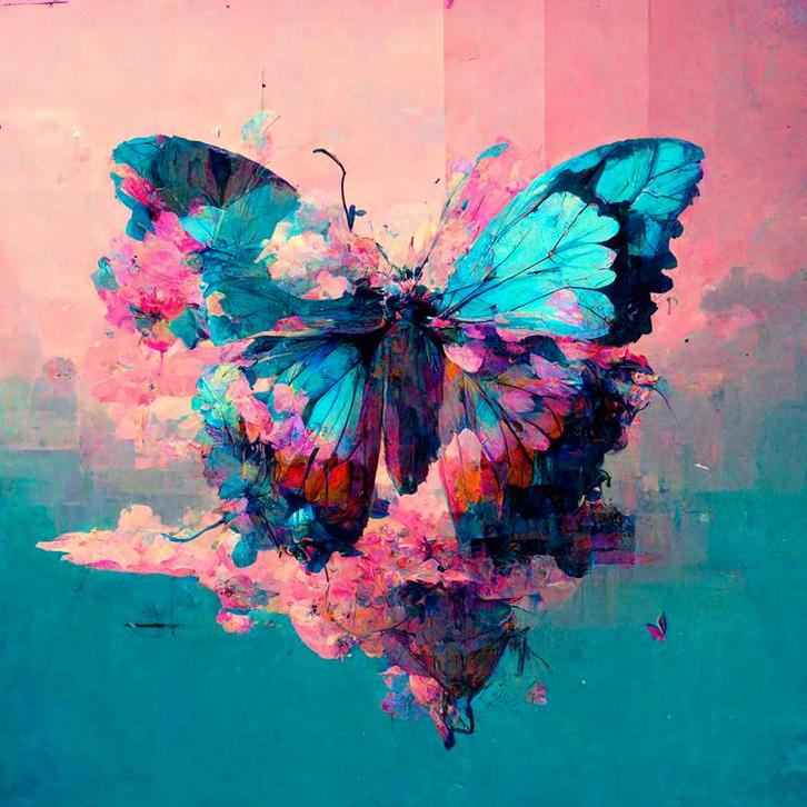 Diamond Painting Set - Vlinder Pastel - incl. Pen & Wax - 30, Hobby en Vrije tijd, Knutselen, Nieuw, Ophalen of Verzenden