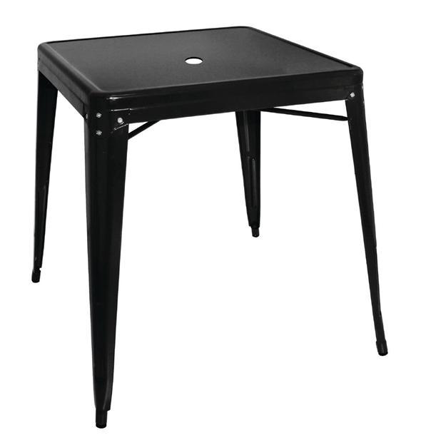 Bistro Tafel | Zwart | Staal | 76(h)x66x66cm, Zakelijke goederen, Horeca | Keukenapparatuur, Verzenden